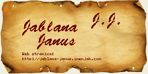 Jablana Janus vizit kartica